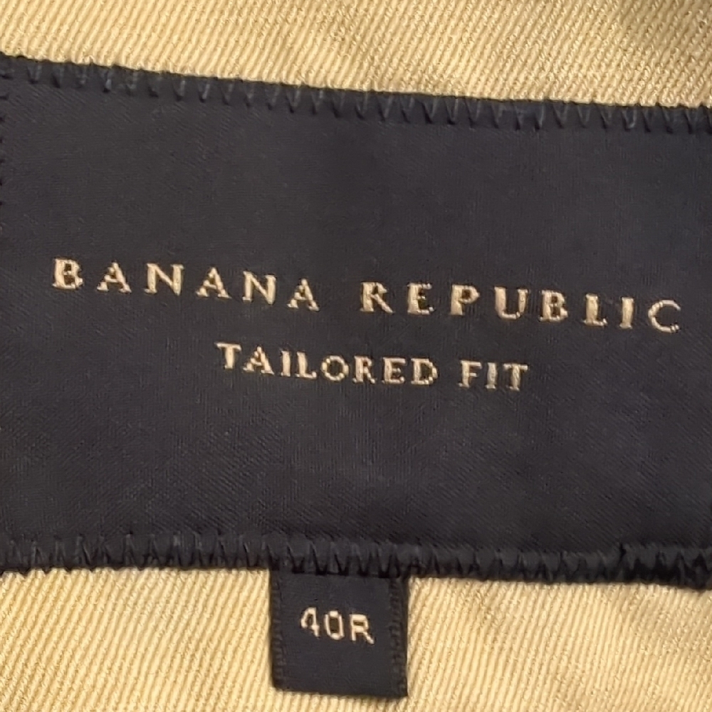 Banana Republic Tailored Slim Fit Tan Suit 32/30 Pants 40R Jacket - Picture 11 of 13